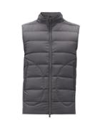 Matchesfashion.com Herno - Legend Quilted-down Gilet - Mens - Grey