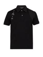 Matchesfashion.com Alexander Mcqueen - Harness Strap Polo Shirt - Mens - Black