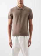 A.p.c. - Gregoire Cotton-blend Polo Shirt - Mens - Khaki