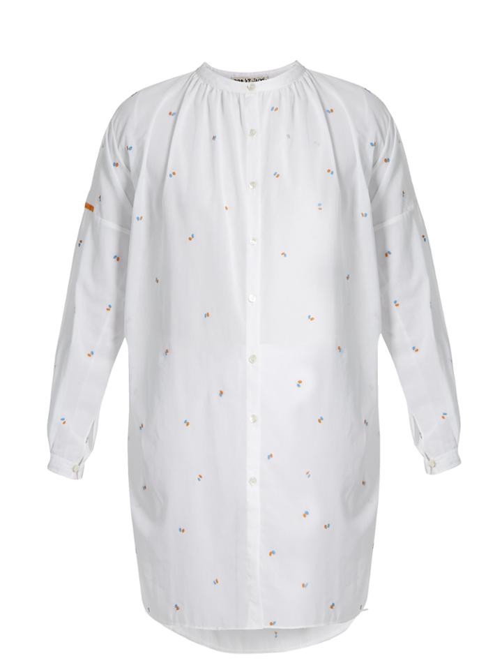 Jupe By Jackie Kahano Embroidered Cotton Dress