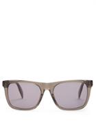 Matchesfashion.com Alexander Mcqueen - D Frame Sunglasses - Mens - Grey