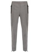 Matchesfashion.com Moncler Grenoble - Straight Leg Jersey Track Pants - Mens - Grey