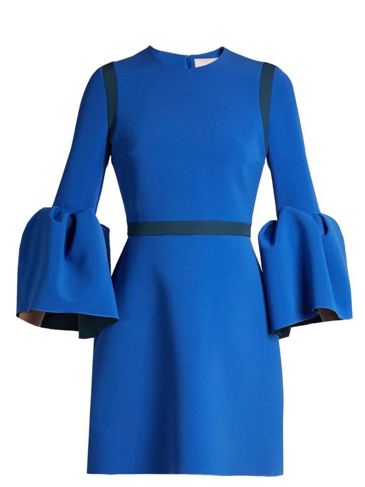 Roksanda Hadari Bell-sleeved Crepe Dress