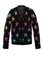Matchesfashion.com Amiri - Star Jacquard Knit Cashmere Blend Cardigan - Mens - Multi