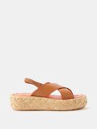 Clergerie - Adom 50 Leather Flatform Sandals - Womens - Cream