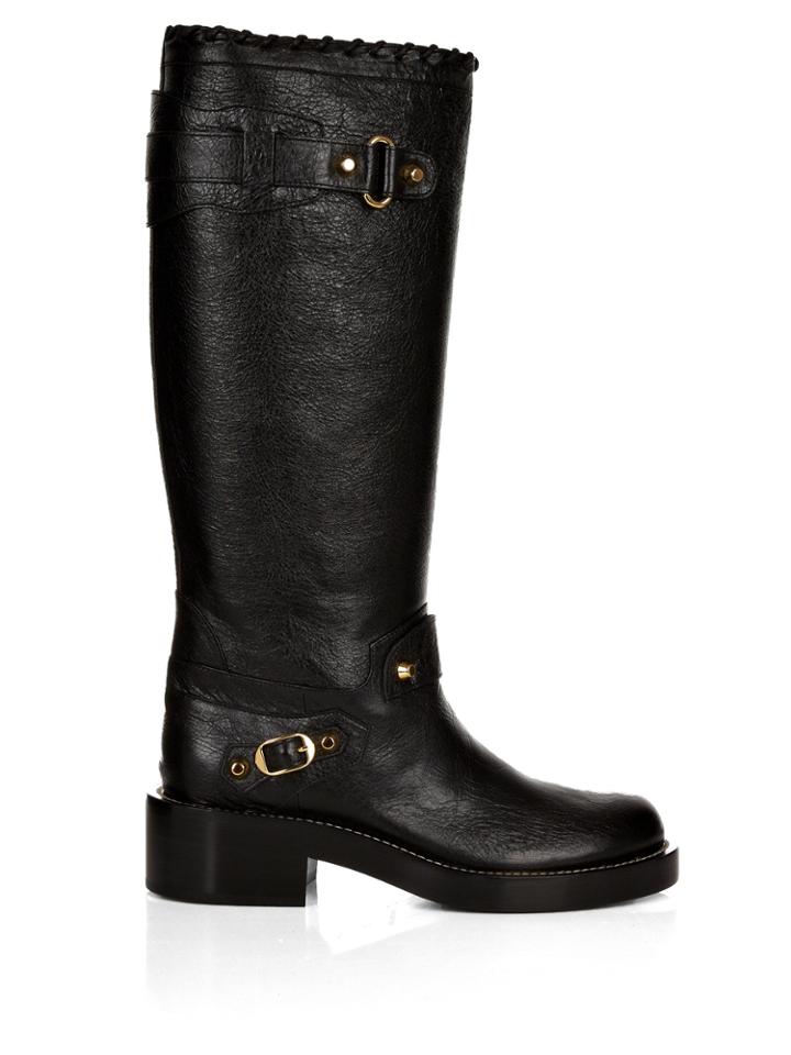 Balenciaga Classic Arena Leather Knee-high Boots