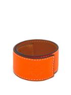 Matchesfashion.com Loewe Paula's Ibiza - Anagram-debossed Leather Slap Bracelet - Mens - Orange