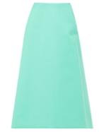 Matchesfashion.com Balenciaga - A-line Faux-leather Skirt - Womens - Green