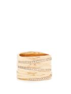 Alison Lou Diamond & Yellow-gold Fettuccine Ring