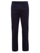 Matchesfashion.com Polo Ralph Lauren - Cotton Corduroy Slim Fit Chino Trousers - Mens - Navy