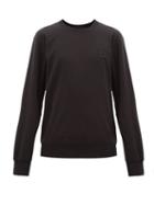 Matchesfashion.com Rag & Bone - Melton Fleece Sweatshirt - Mens - Black