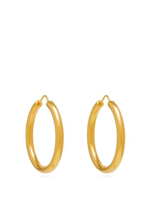 Matchesfashion.com Theodora Warre - Gypsy Gold Plated Hoop Earrings - Womens - Gold