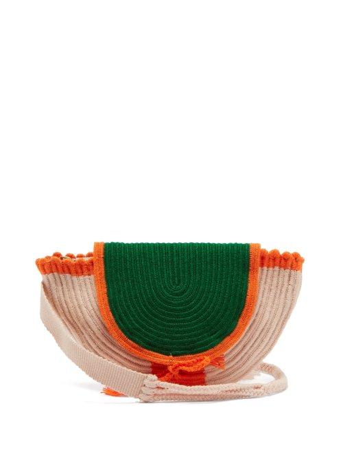 Matchesfashion.com Sophie Anderson - Cara Crochet Knitted Belt Bag - Womens - Green Multi