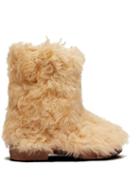 Matchesfashion.com Saint Laurent - Shearling Ankle Boots - Womens - Cream