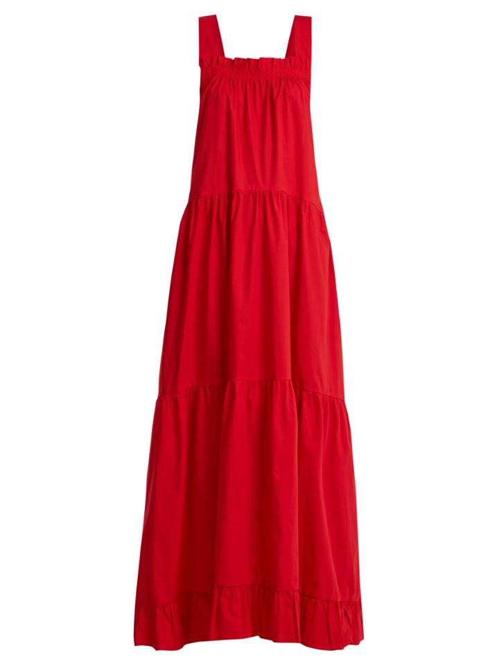 Lee Mathews Davis Cotton-poplin Maxi-dress
