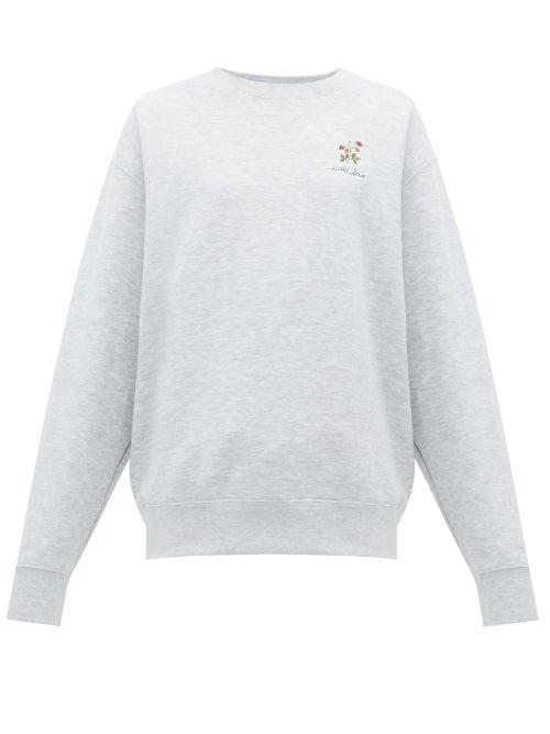 Matchesfashion.com Raey - X Cressida Jamieson Wild Love Sweatshirt - Womens - Grey