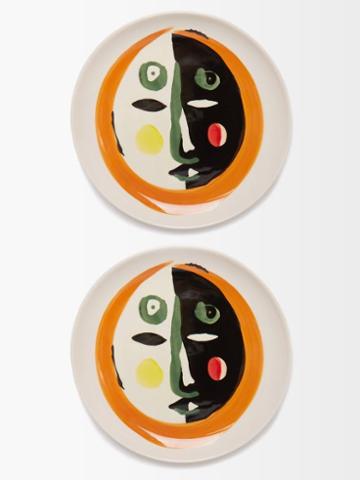 Serax - X Ottolenghi Set Of Two Feast Medium Plates - Ivory Multi