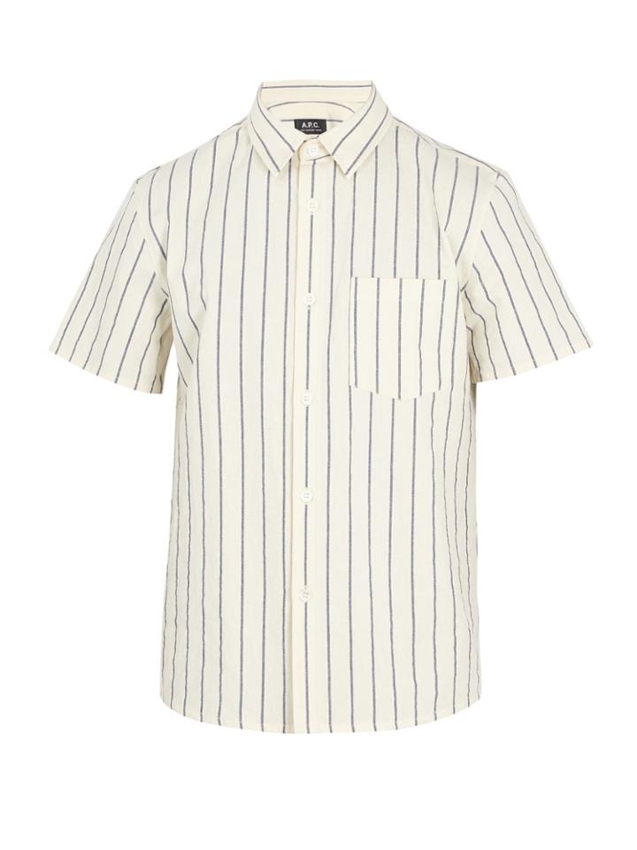 A.p.c. Bryan Striped Cotton Shirt
