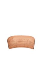 Matchesfashion.com Cala De La Cruz - Carla Abstract-print Bandeau Bikini Top - Womens - Orange Multi