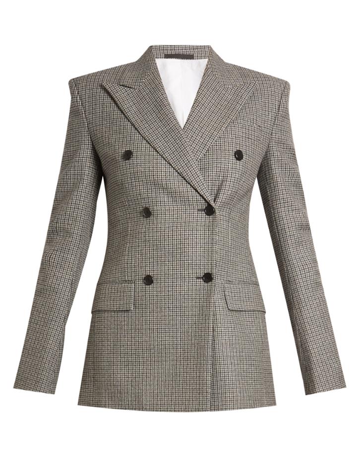 Calvin Klein 205w39nyc Fancy Double-breasted Checked Jacket