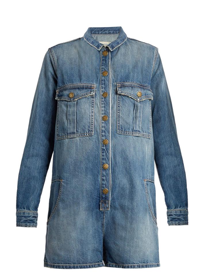 Current/elliott The Jamie Denim Playsuit