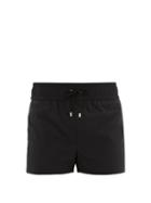 Matchesfashion.com Balmain - Logo Print Crinkle Ripstop Swim Shorts - Mens - Black Multi