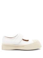 Matchesfashion.com Marni - Pablo Chunky-sole Leather Mary-jane Shoes - Womens - White