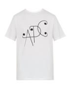 Matchesfashion.com A.p.c. - Logo Print Cotton Blend Jersey T Shirt - Mens - White