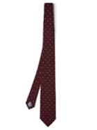 Dunhill Polka-dot Embroidered Silk Tie