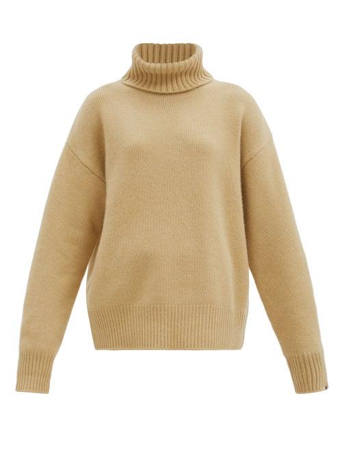 Matchesfashion.com Extreme Cashmere - No. 20 Oversize Extra Stretch-cashmere Sweater - Womens - Camel