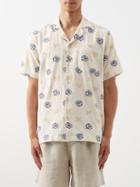 Orlebar Brown - Marne Floral Cotton-blend Short-sleeved Shirt - Mens - White Multi