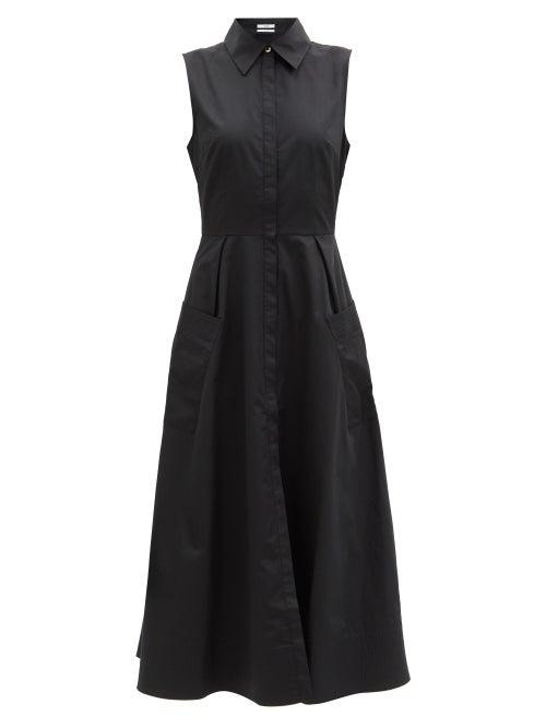 Matchesfashion.com Co - Sleeveless Cotton-sateen Shirt Dress - Womens - Black