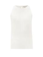 Matchesfashion.com Alexander Mcqueen - Ribbed Stretch-knit Tank Top - Womens - Ivory