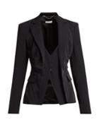 Matchesfashion.com Altuzarra - Fossanova Single Breasted Cady Blazer - Womens - Black