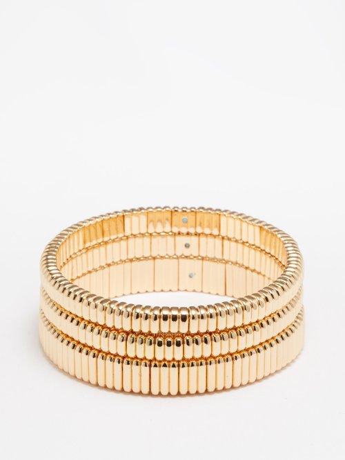 Roxanne Assoulin - Luxe Beaded Bracelet Set - Womens - Yellow Gold