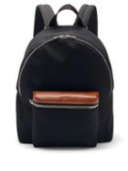 Matchesfashion.com Amiri - Leather-trimmed Canvas Backpack - Mens - Black