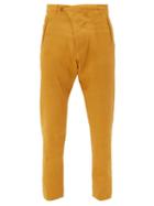 Matchesfashion.com Arj - The Teo Linen Blend Trousers - Mens - Orange Gold