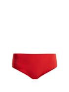 Matchesfashion.com Rochelle Sara - The Natalie Mid Rise Bikini Briefs - Womens - Red