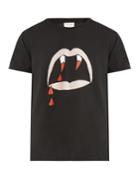 Saint Laurent Blood Luster Cotton-jersey T-shirt