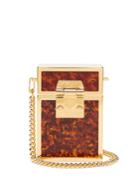 Mark Cross Nicole Tortoiseshell-enamelled Gold-plated Bag