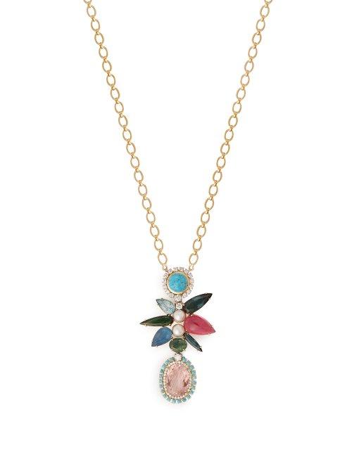 Matchesfashion.com Irene Neuwirth - 18kt Gold, Diamond & Multi Stone Pendant Necklace - Womens - Multi