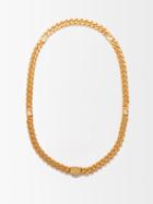Gucci - Gg-link Engine-turned Chain Necklace - Womens - Yellow Gold