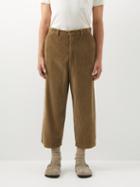 Barena Venezia - Demi Cotton-corduroy Cropped Trousers - Mens - Khaki