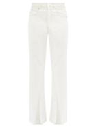 Matchesfashion.com Bianca Saunders - Slit-cuff Straight-leg Jeans - Mens - White