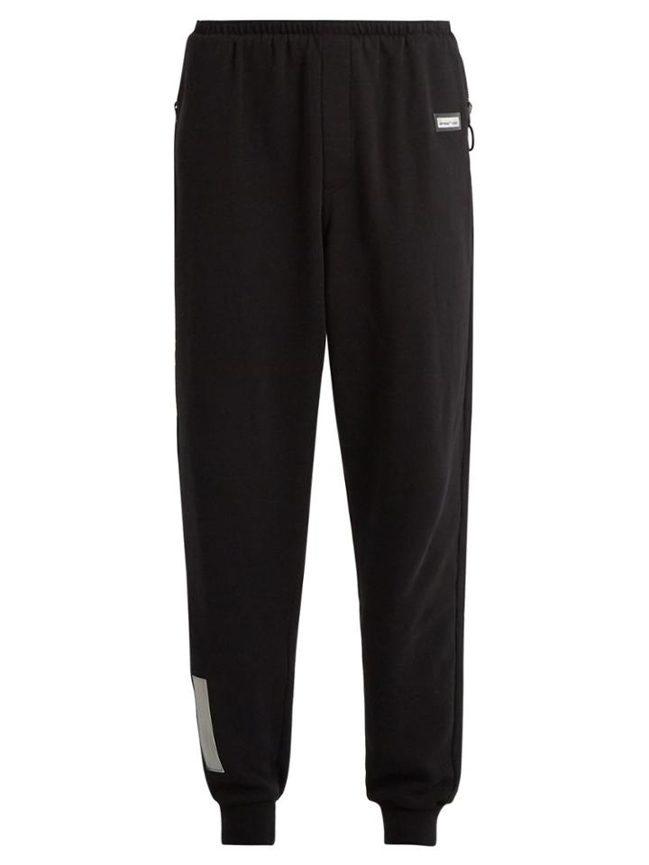 Off-white Logo-patch Cotton Track Pants