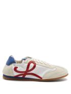 Matchesfashion.com Loewe - Ballet Runner Nylon And Suede Trainers - Womens - White Multi