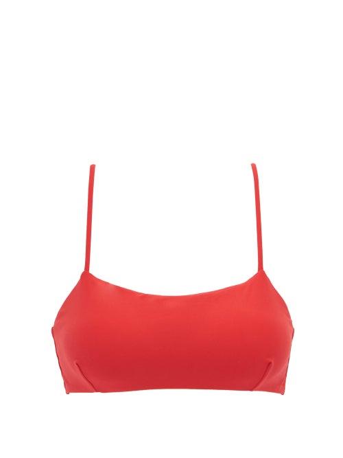 Matchesfashion.com Casa Raki - Ana Tie-back Bikini Top - Womens - Red