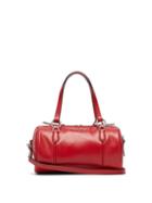 Matchesfashion.com Miu Miu - Small Leather Bowling Bag - Womens - Red