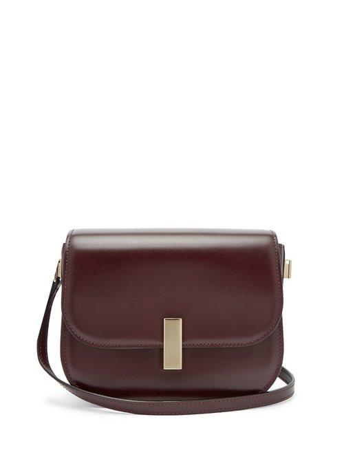 Matchesfashion.com Valextra - Iside Cross Body Leather Bag - Womens - Burgundy