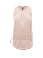 Matchesfashion.com Adidas By Stella Mccartney - Inverted-pleat Cut-out Performance Top - Womens - Light Pink